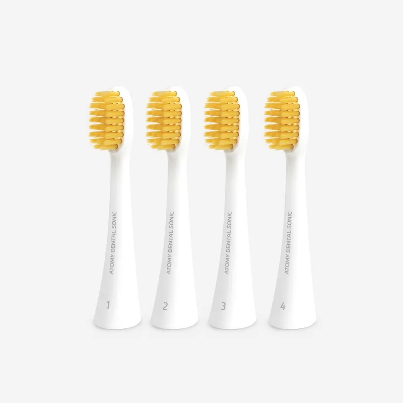 ATOMY Dental Sonic Refill Head - 4 Têtes Rechange Pour Brosse Sonique ATOMY