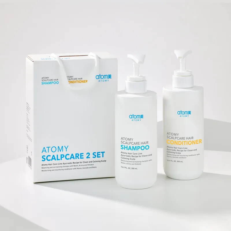 ATOMY Scalpcare 2 Set - Kit Duo de Soin du Cuir Chevelu ATOMY Scalpcare : 1 Purifiant + 1 Apaisant