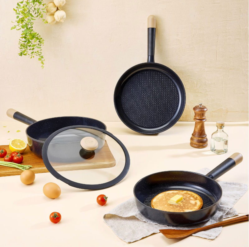 ATOMY Medi-cook Ceramic Set - Set de Poêles Céramique Medi-Cook ATOMY : Anti-adhésives, Sans Huile, Haute Sécurité & Longue Durée