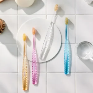 Toothbrush - 1 boite de 8 Brosses à Dents en OR Anti-bactériennes